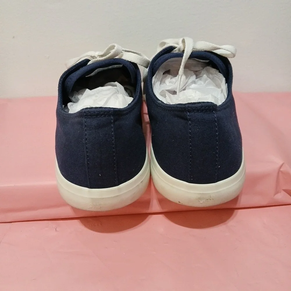 Men's Size 10 Timberland Union Wharf Oxford Canvas Sneakers Dark Blue